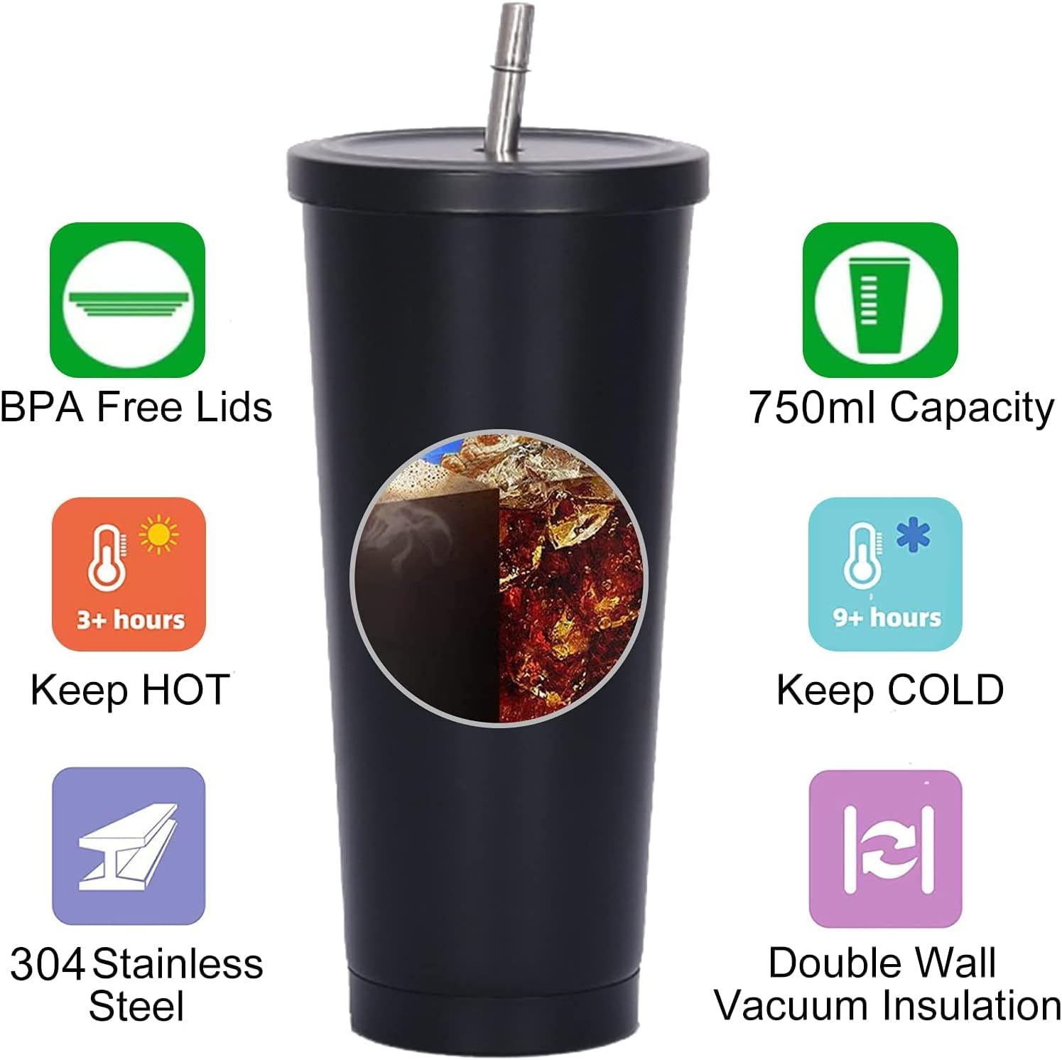 Training Cup Straw - Gobelet isotherme à double paroi de