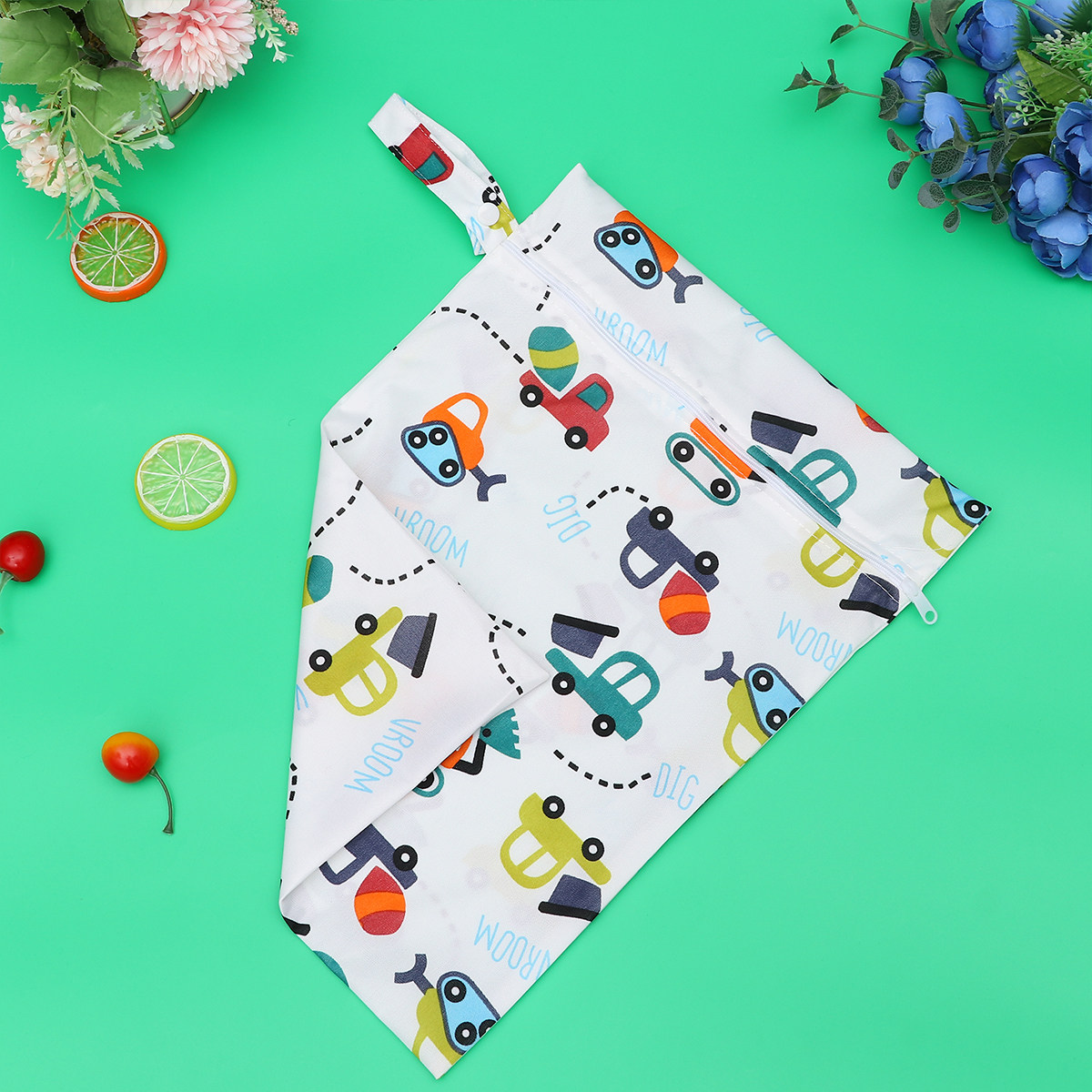 Baby Food Pouches Reusable - Pochette à couches imprimée, imperméable, réutilisable,