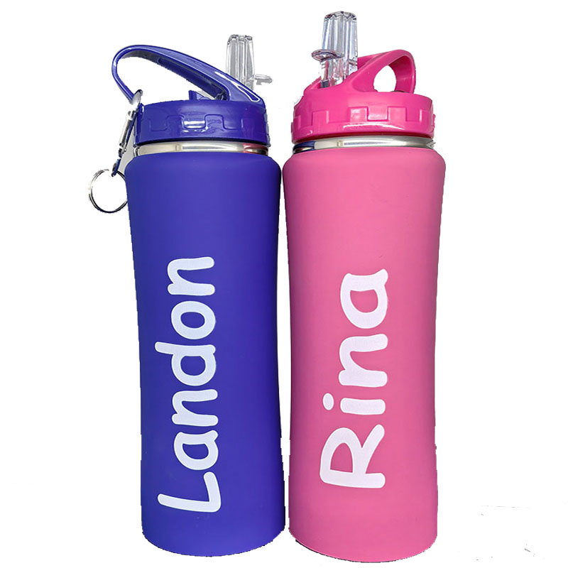 Training Cup Straw - Bouteille personnalisée avec photo, texte et