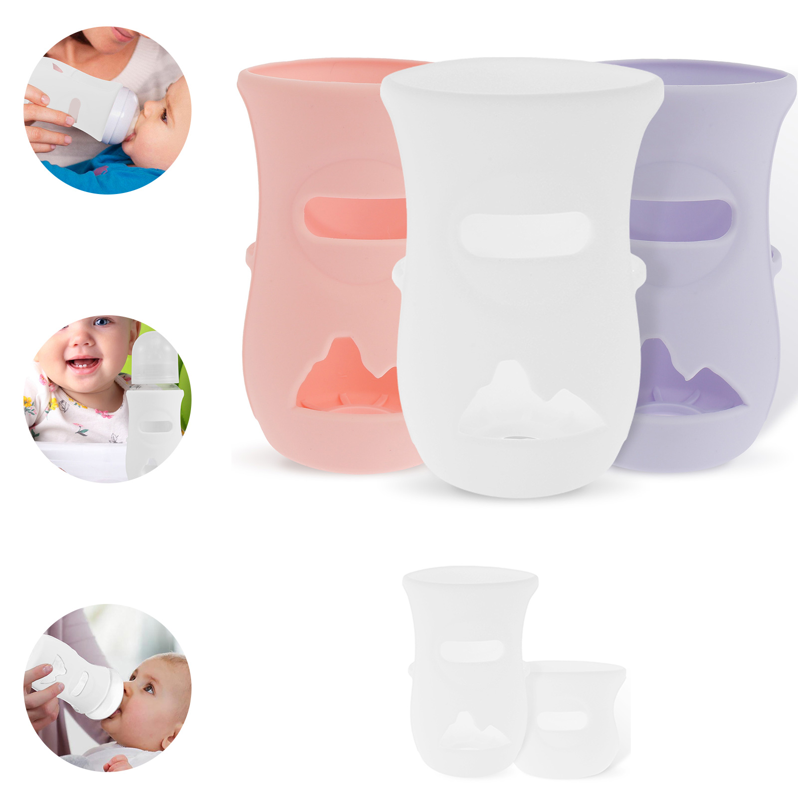 Baby Food Jar - Manchons en Silicone couvercle de biberon
