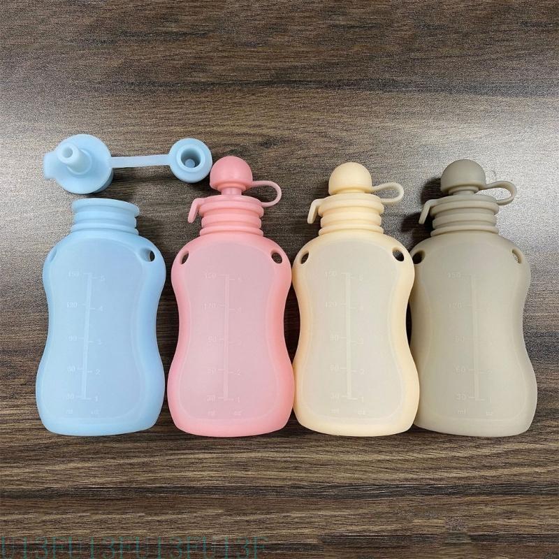 Baby Food Pouches Reusable - U13F 150 Refipillable Baby Storage Silicone