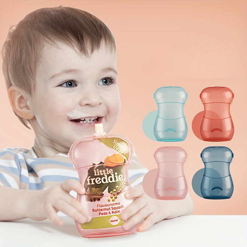 Baby Food Pouches Reusable - Pochette alimentaire anti-pression, tasse d'alimentation portable