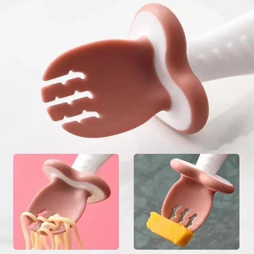 Cuillère fourchette en Silicon - Baby Food Feeder avis et prix