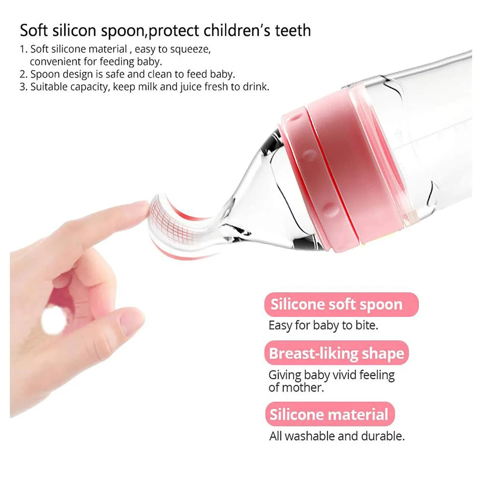Biberon en Silicone dépressibl - Baby Food Feeder avis et prix
