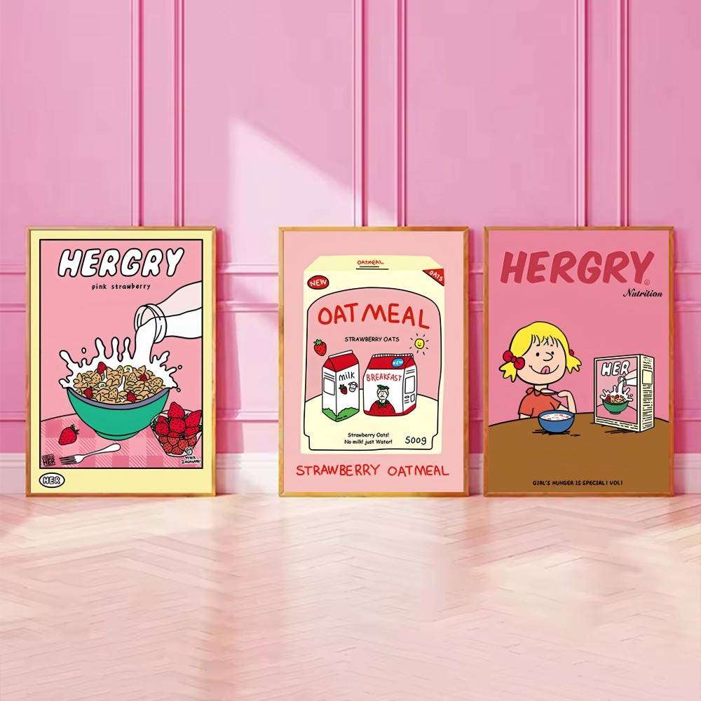Affiche murale en papier dessi - Baby Food Oatmeal avis et prix