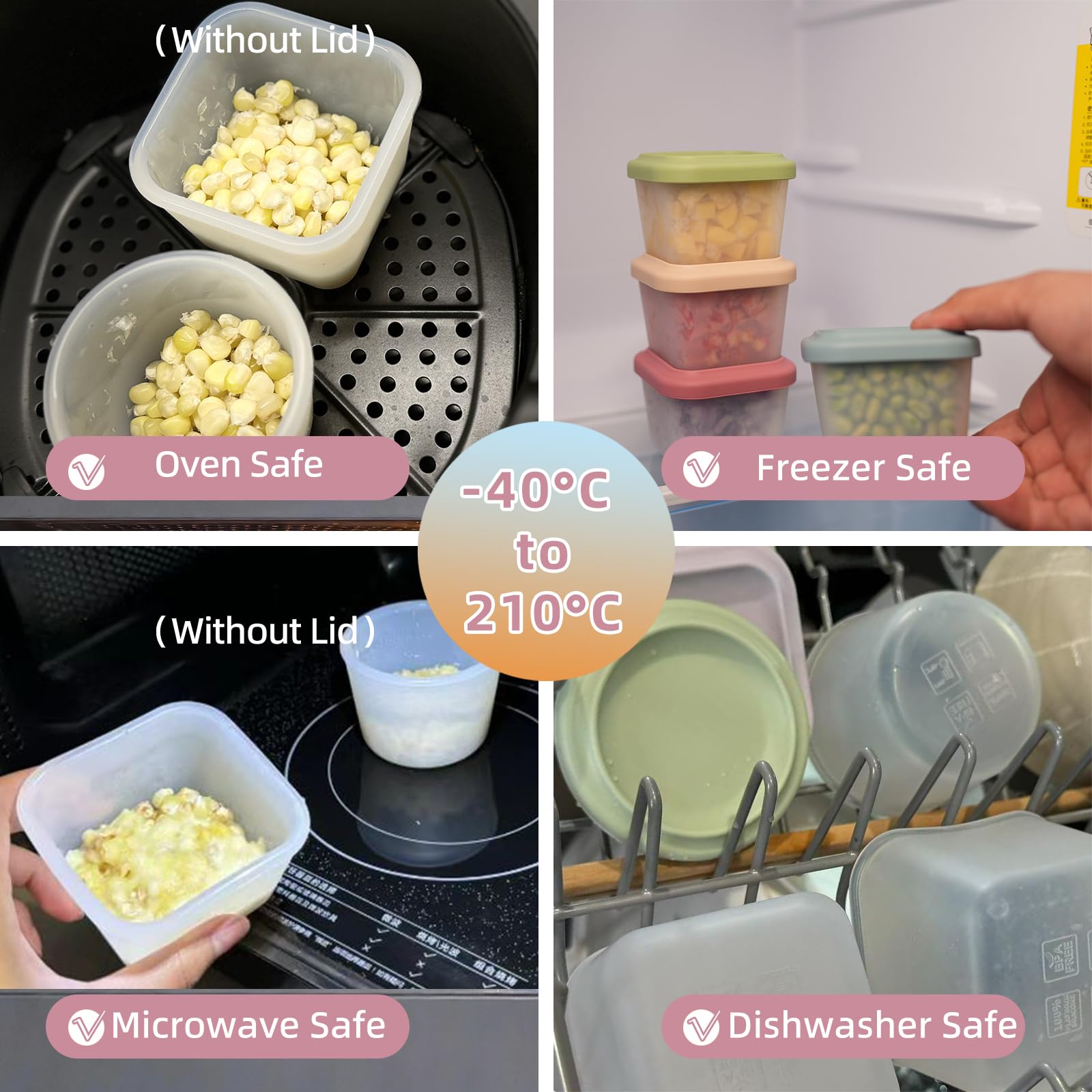 Conteneur alimentaire en silic - Baby Food Usa avis et prix