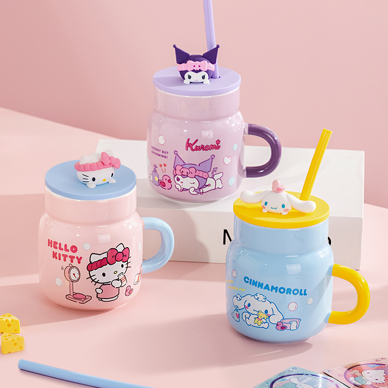 Sanrio 450ml tasse en céramiqu - Training Cup Straw avis et prix