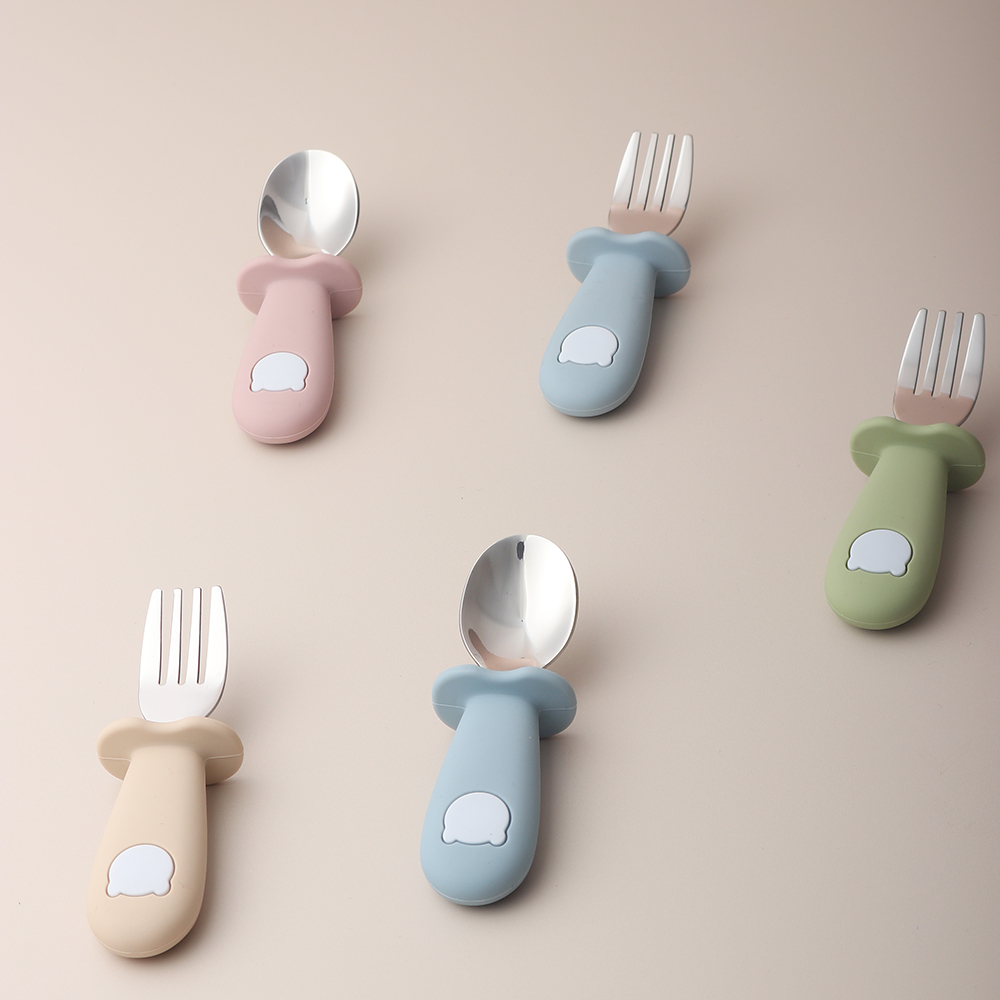 Cuillère et fourchette en sili - Baby Food Feeder avis et prix