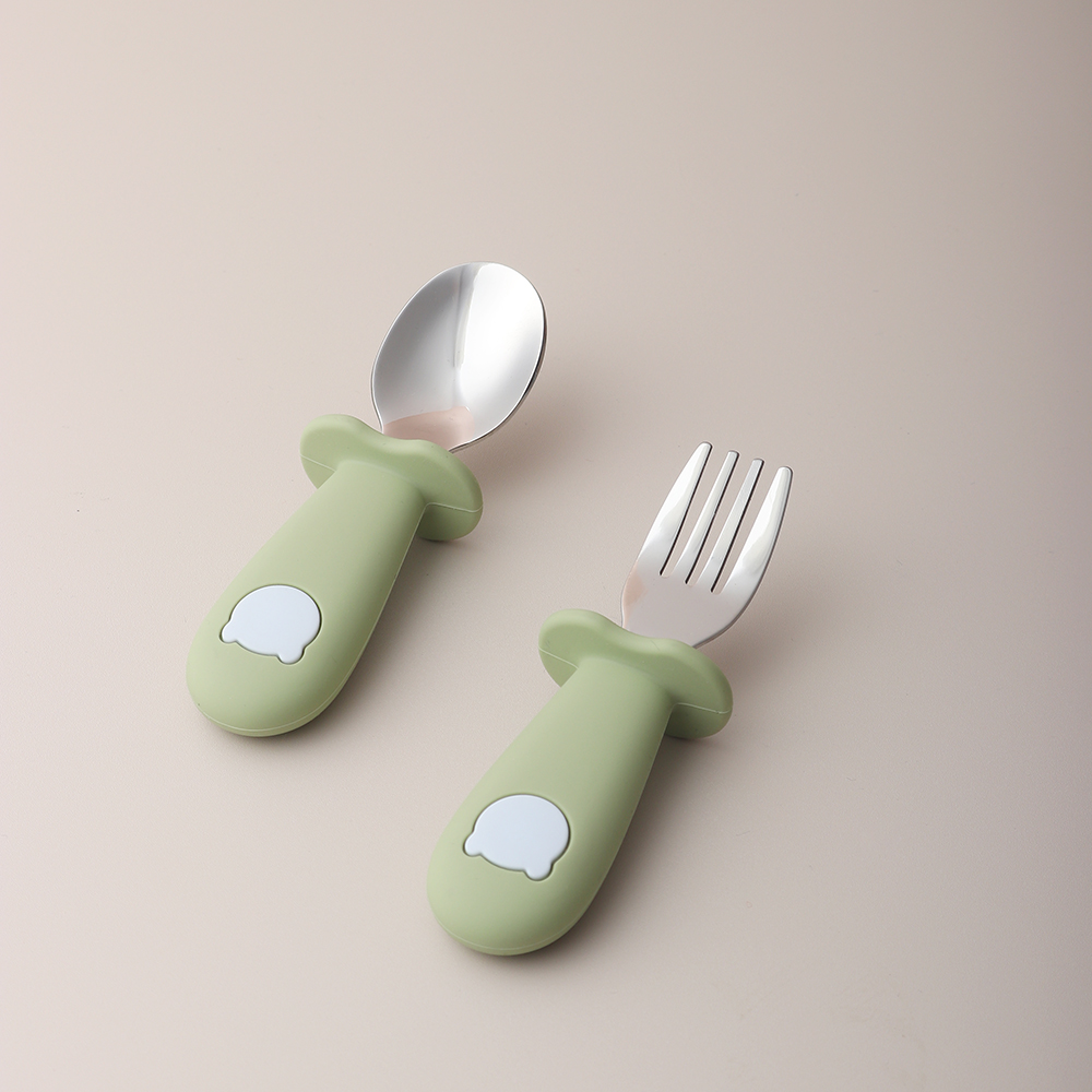 Cuillère et fourchette en sili - Baby Food Feeder avis et prix