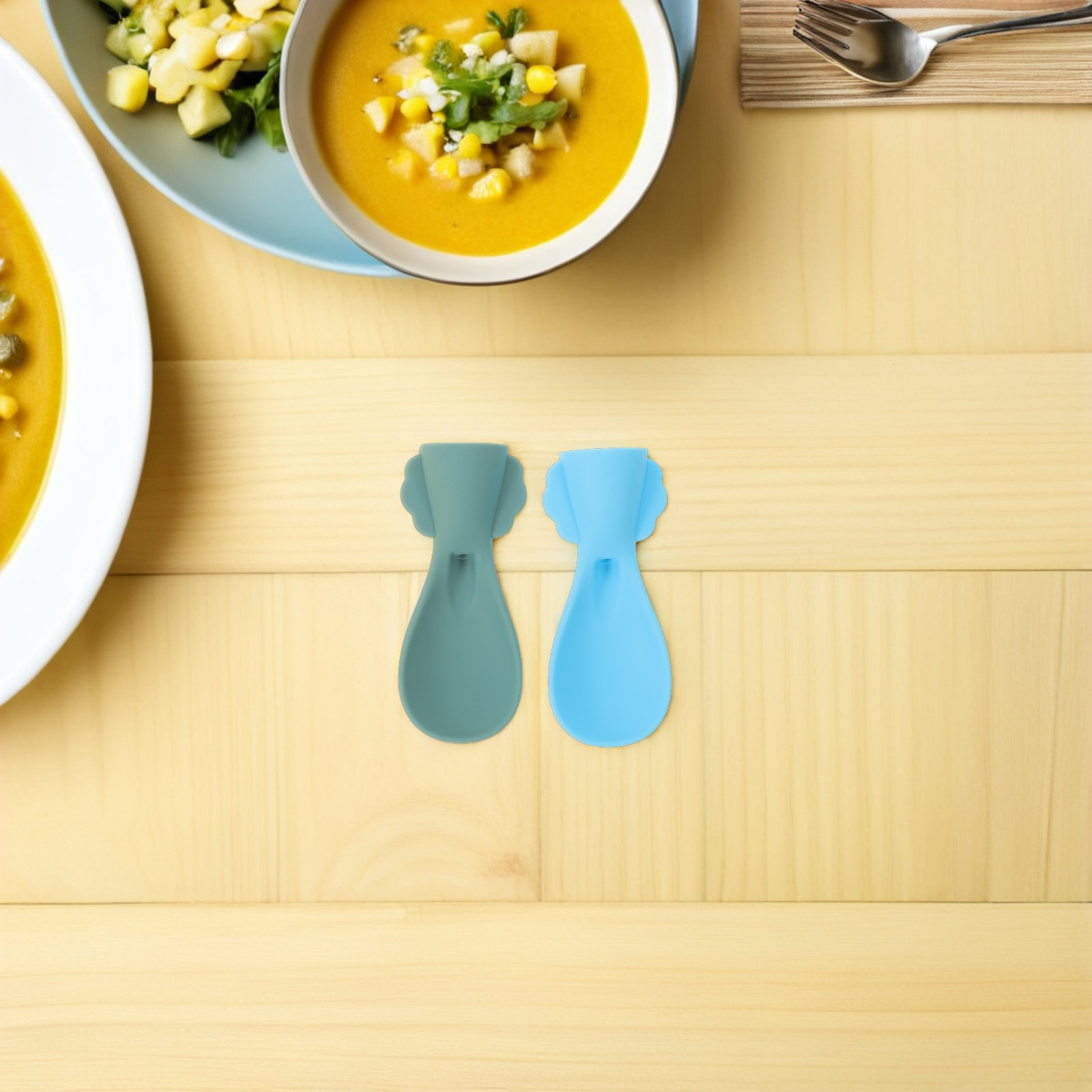 4 pièces de cuillères en silic - Baby Food Pouches Reusable avis et prix
